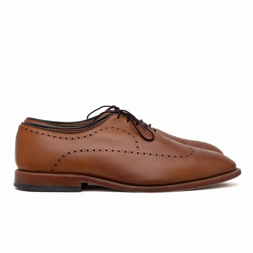 $495 Allen Edmonds Fairfax Brown Leather Oxford Dress Shoes — US 10 EEE